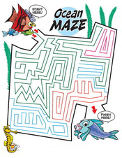 Ocean Maze activity sheet